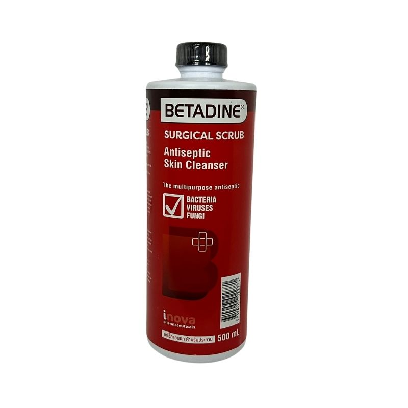 BETADINE SCRUB 500ml ขวดแดง