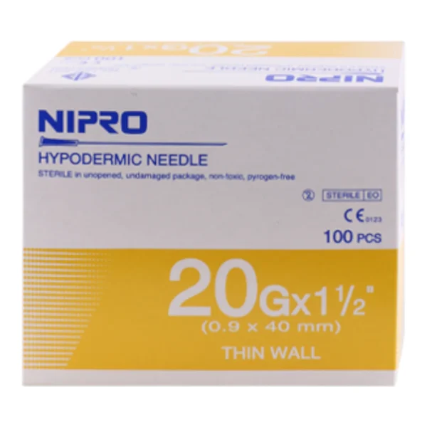 NEEDLE เบอร์20x1.5" NIPRO