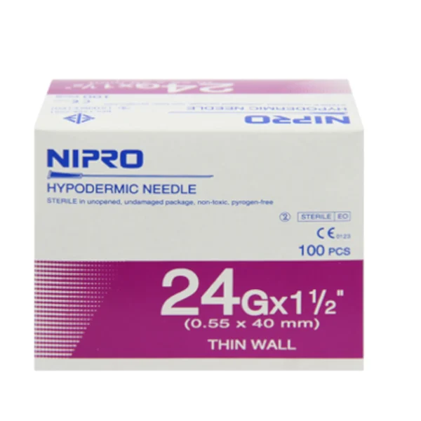 "NEEDLE เบอร์24X1.5"" NIPRO"