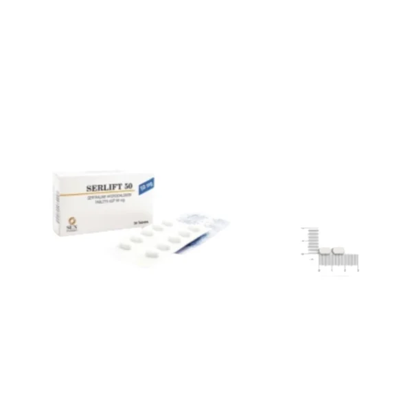 SERLIFT 50mg กล่อง30เม็ด RANBAXY
