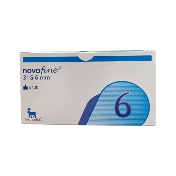 NOVOFINE NEEDLE สีน้ำเงิน 31Gx6mm กล่อง100ชิ้น