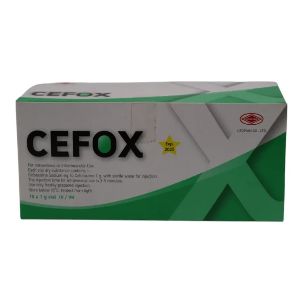 CEFOX 1.0g (CEFOTAXINE) UTP