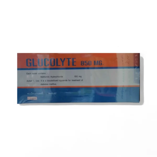 GLUCOLYTE 850mg แผง TO