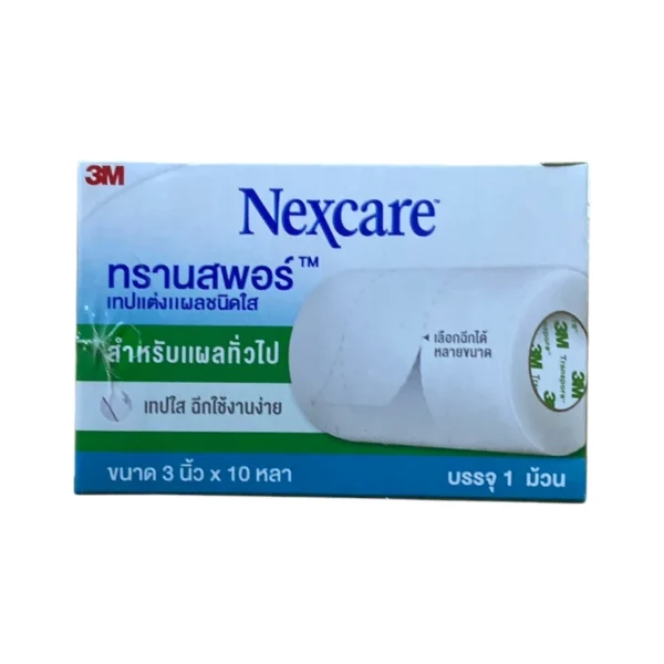 "TRANSPORE 3""x10หลา ม้วนใหญ่"
